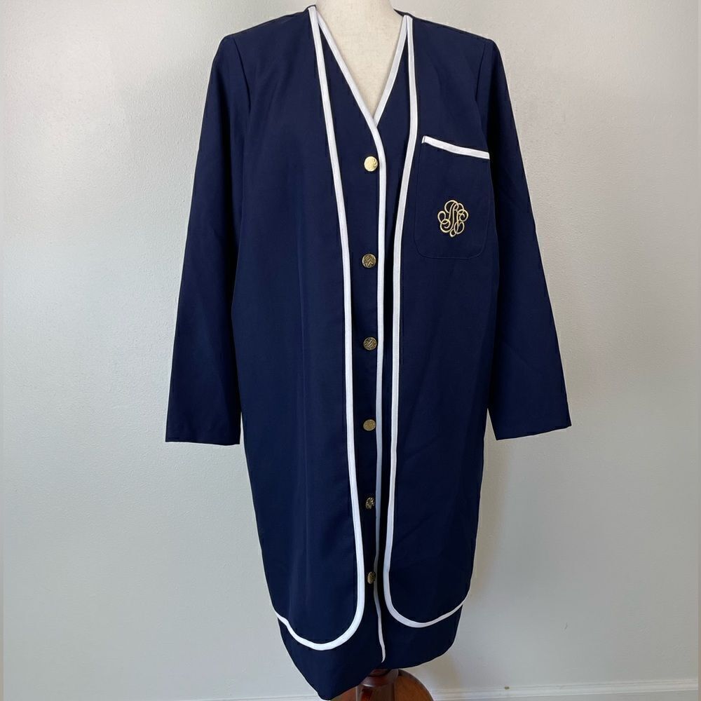 Vintage Sue Brett Extra Long Blazer Jacket Size A8